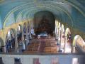 Inside of wooden church, Chiloe