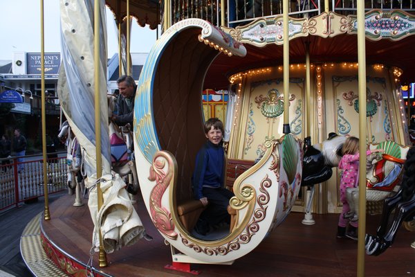 Reuben on the carousel