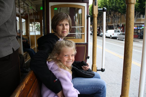 First ride on cable car
