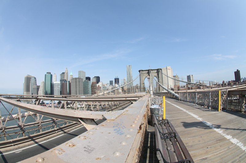 Brooklyn Bridge, missing the Twin Towers