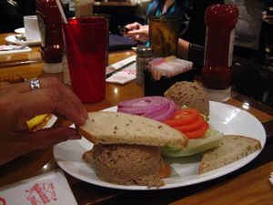 Carnegi's liver pate sandwich