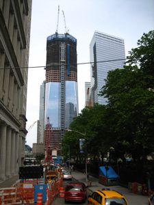 9-11 tower,almost half way