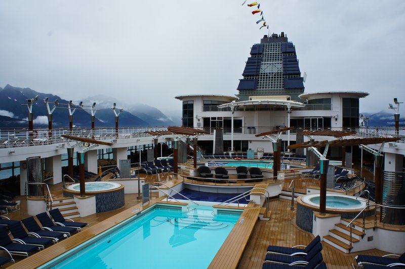 One of pools on ship