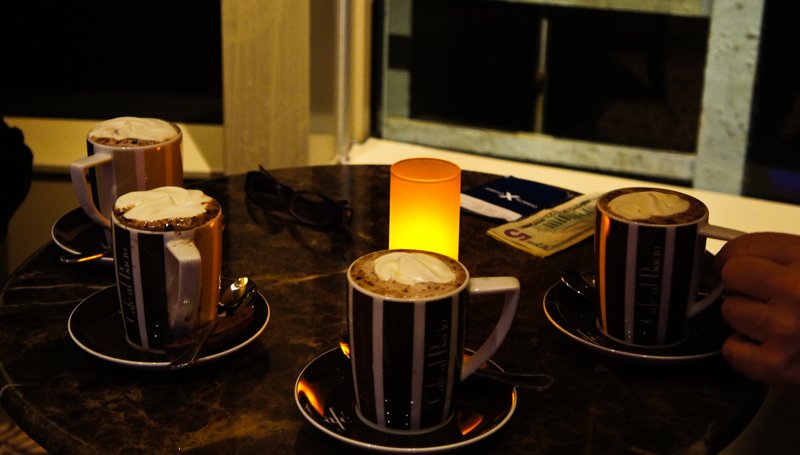 Hot Chocolate in Cafe al Bacio