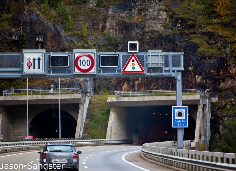 One of many tunnels in Switzerland