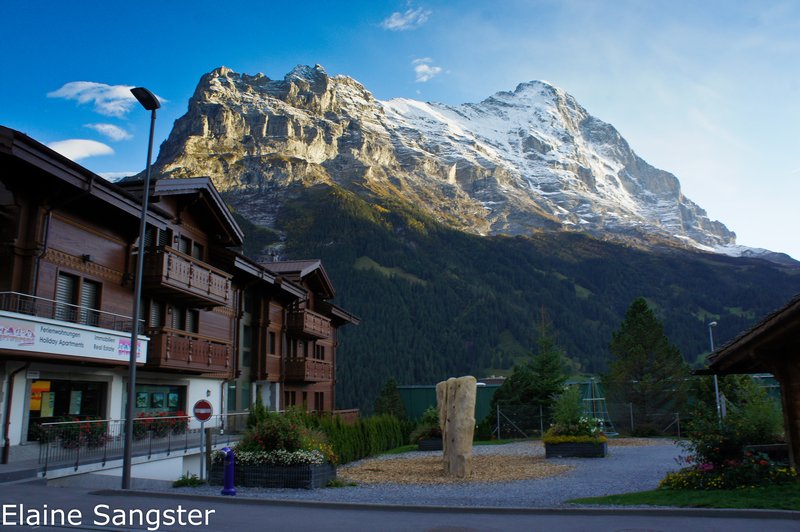 Hotel in front of Eiger