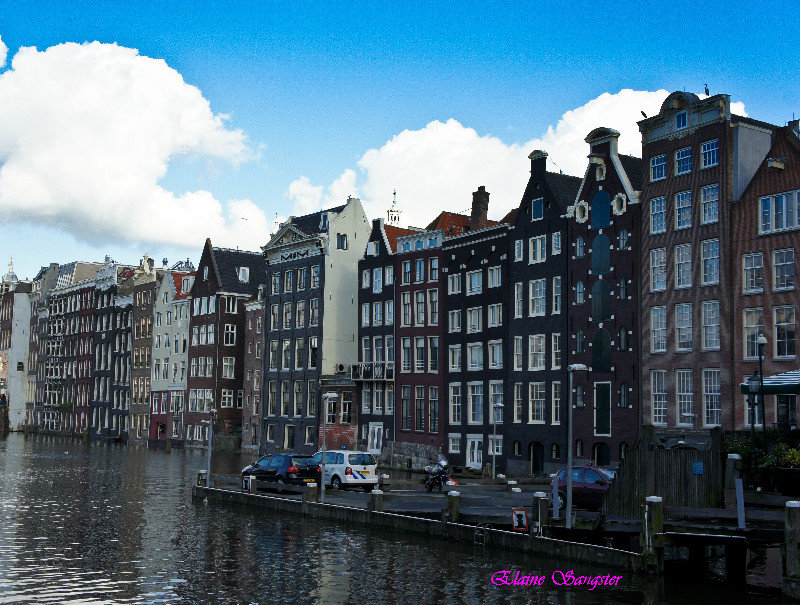 Amsterdam houses on canal