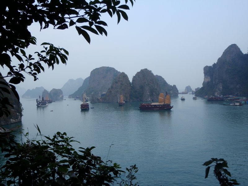 looking back on Halong Bay