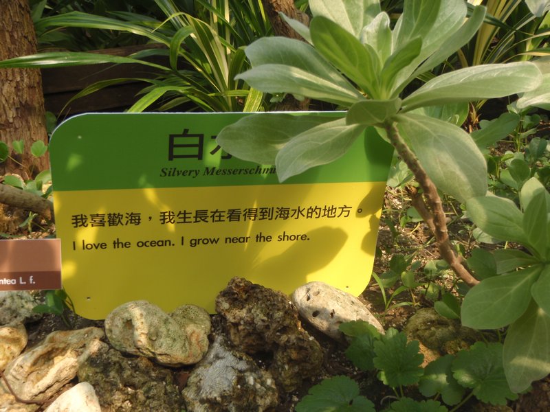 Most plants in this section have funny signs