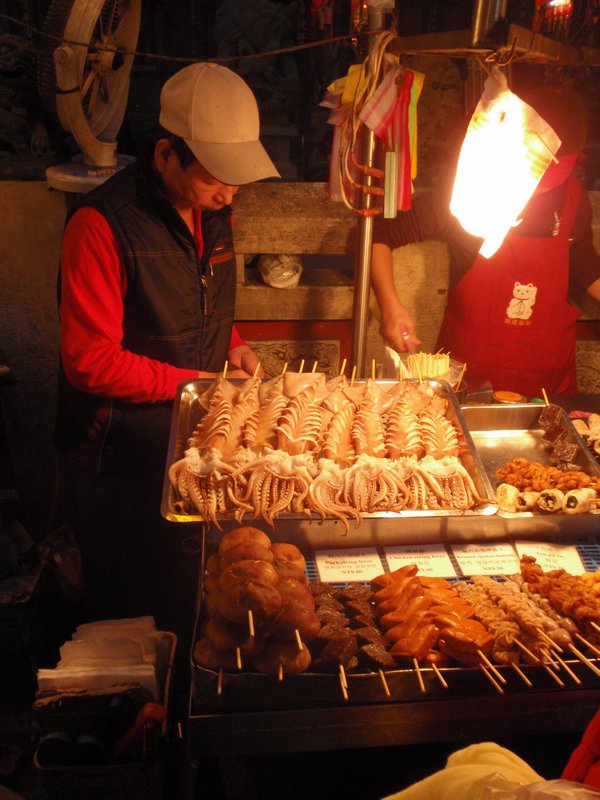 Cooking at the night market