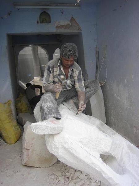 Marble sculptor in Jaipur