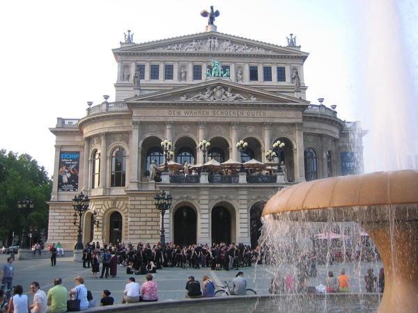 Goth convention at the Frankfurt Opera