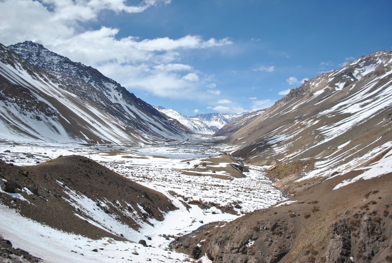 Superbe vallée sur la route des Andes