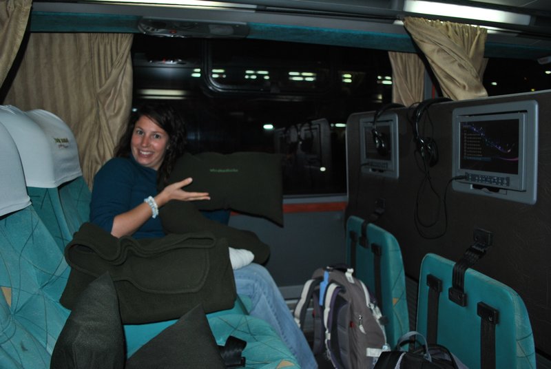 Bienvenue dans le bus de luxe, à destination d'Iguazú