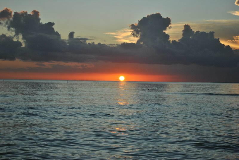 Coucher de soleil sur la Mer des Caraïbes