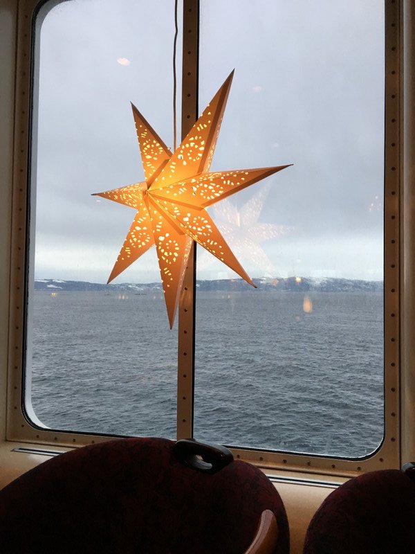 From the ships window