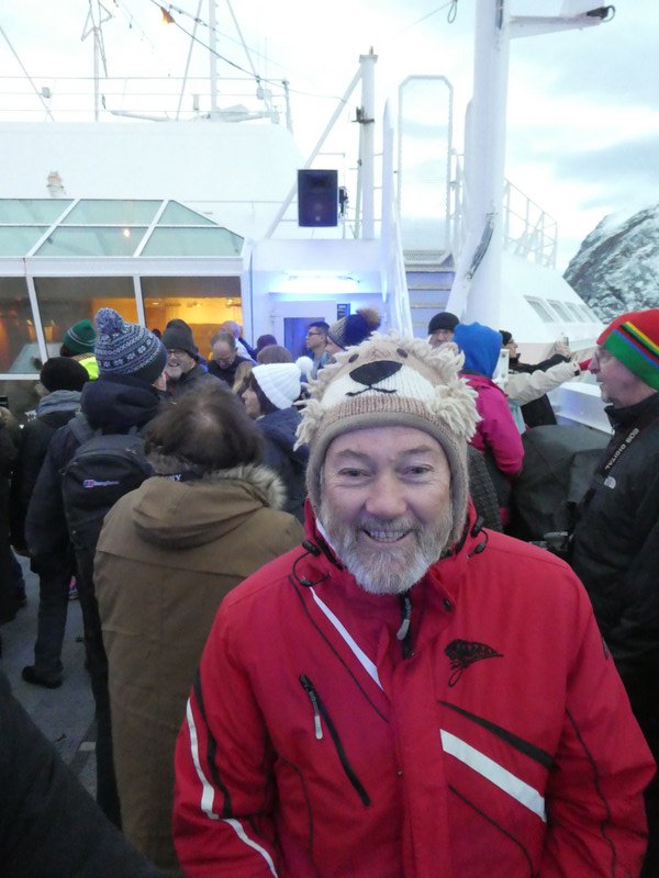 Phil Celebrating the crossing of the Arctic Circle (3)