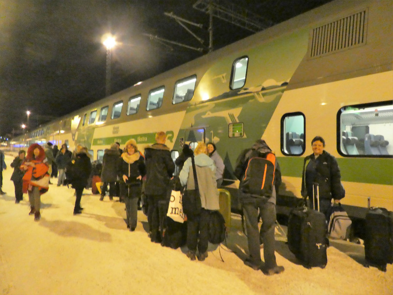 Catching train to Helsinki from Rovaniemi (1)