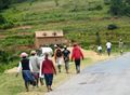 Advantista - villagers walking 11-15km home after markets (1)