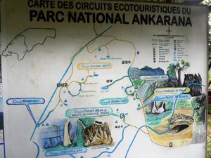 Map of one part of Ankarana Park