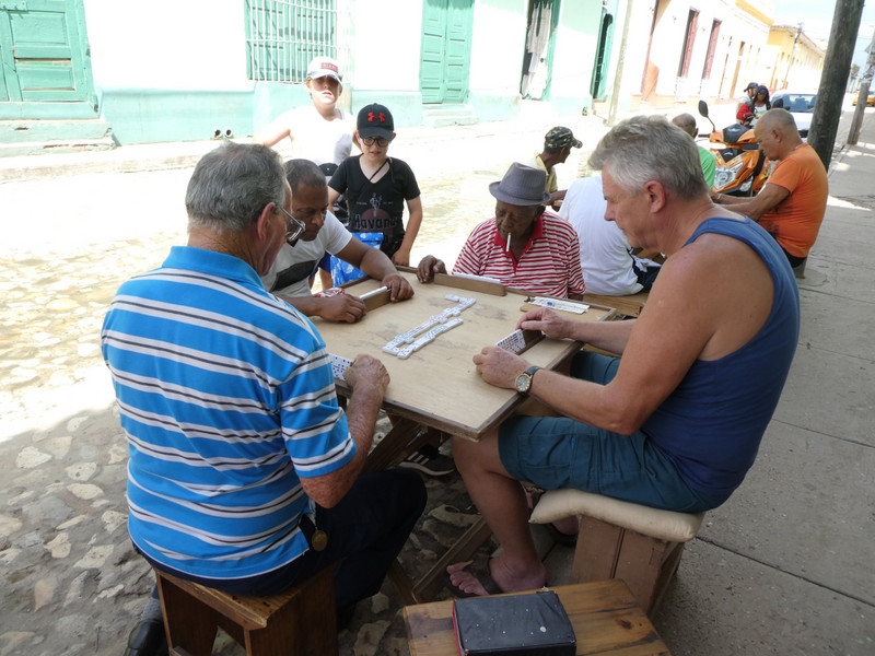 Trinidad - a serious dominos game n the street