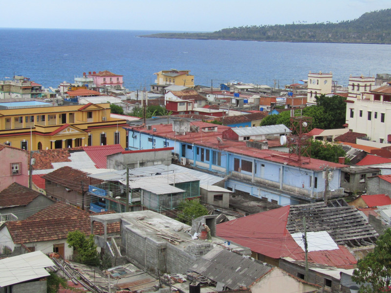 View from rooftop of our accomodation in Baracoa