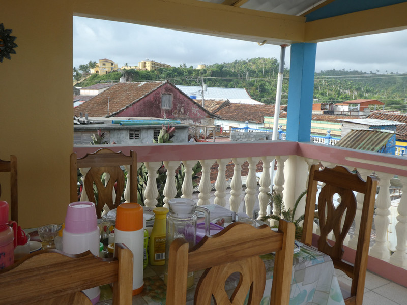 Third Floor balcony for Breakfast in Baracoa at our Guest House (3)