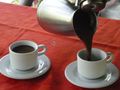 Duaba Finca tour - hot cocao milk drink