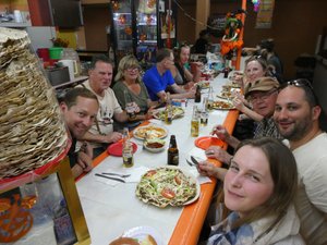 Oaxaca Markets - our group enjoying local food