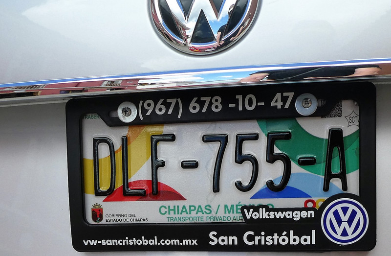 San Cristobal number plate