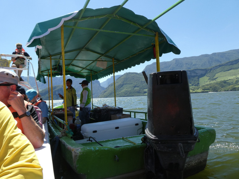 Sumidero Canyon & Grijalva River - refreshment boat