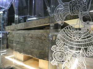Sarcophaguses for Lord Pakal at Palenque Ruins Museum (2)