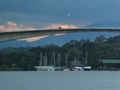 Catamaran Hotel near Rio Dulce Guatemala - Sunset - 2nd longest bridge in southern America (1)