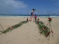 Red Frog Beach on Bastimento Island Panama - preparing for a wedding (2)