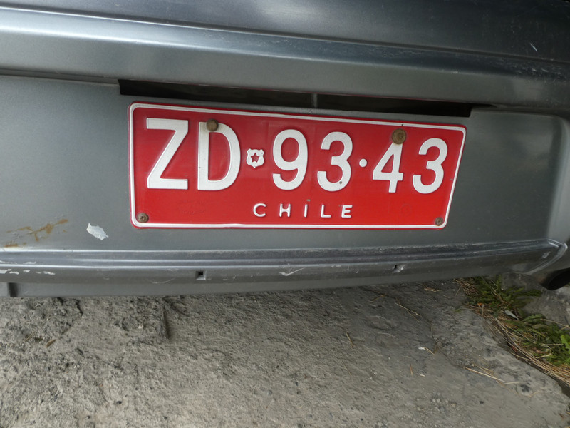 Chilean number plates (1)