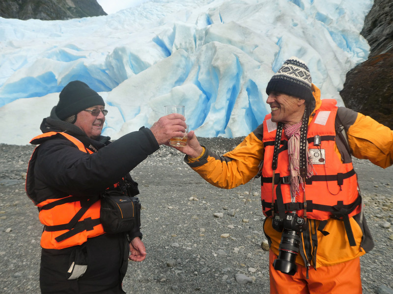 Tom & Pierre at Aguila Bay - Helado Glacier