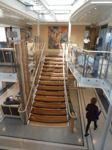 Stairs - down to reception, stairs to casual lounge (2)