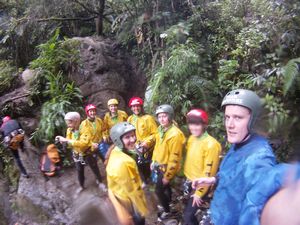 The canyoning group