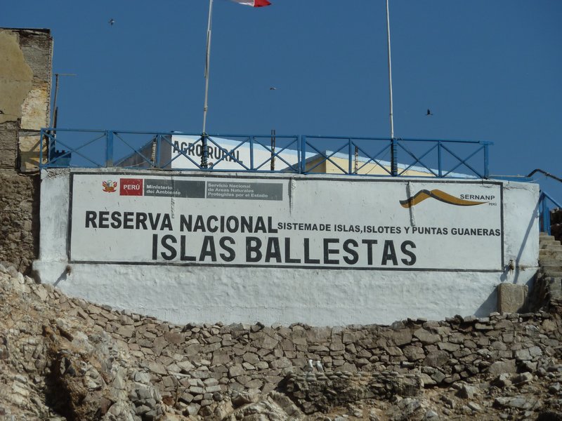 The entry jetty for Islas Ballestas