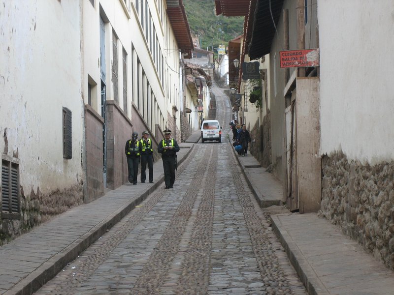 A typical street in Cusco