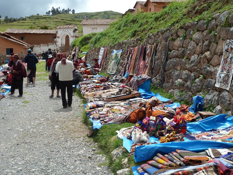 Massive market in Sacred Valley