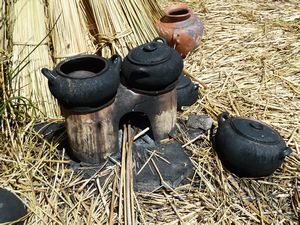 Uros Island cooking pots