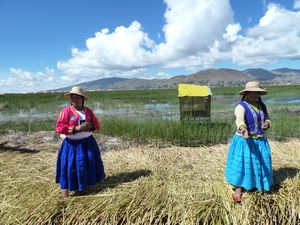 Uros Island Local women