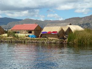 Uros Island houses
