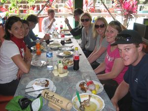 Our celebration lunch at end of ride