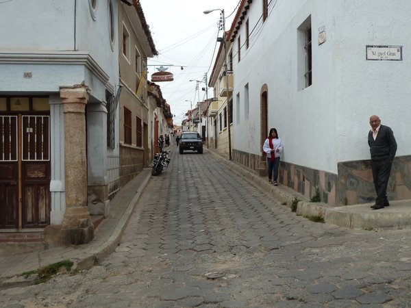 Cobble stone street in Sucre