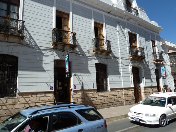Great Colonial balconies in Sucre