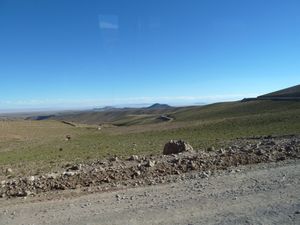 Changing scenery from Salar to Chile border 7