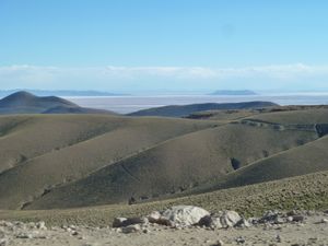 Changing scenery from Salar to Chile border 9