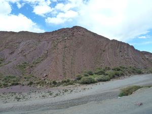 Changing scenery from Salar to Chile border